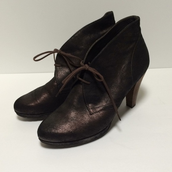 Paul Green Brown Terra Suede Lace Up Ankle - Picture 3 of 13